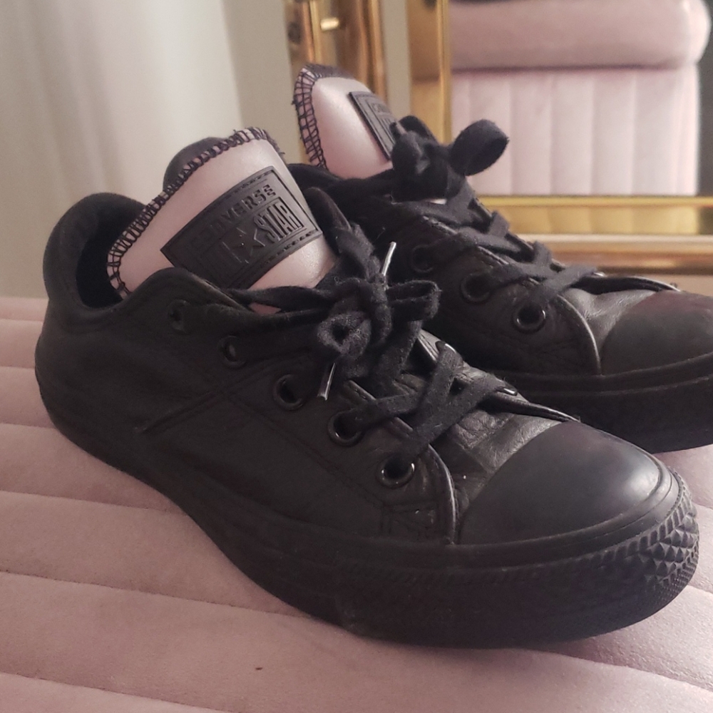 Leather converse